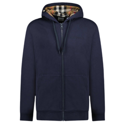 Burberry Full Zip Hoodie Navy