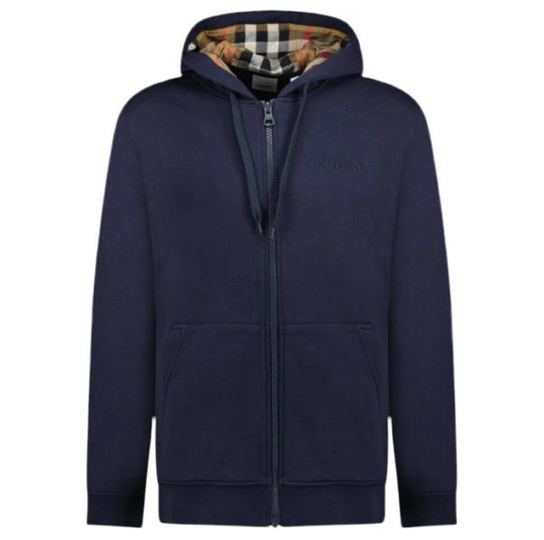 Burberry Full Zip Hoodie Navy